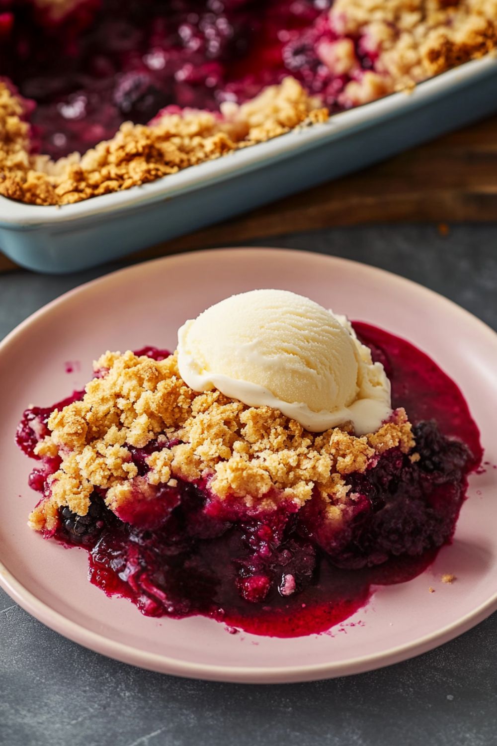 Jamie Oliver Frozen Berry And Apple Crumble