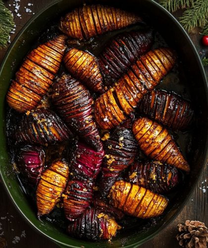 Jamie Oliver Hasselback Root Veg