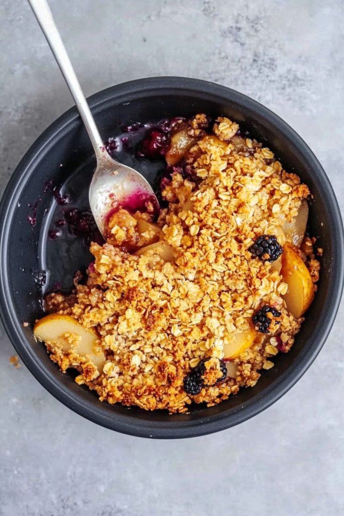 Jamie Oliver Pear & Blackberry Crumble