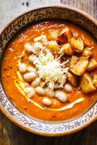 Jamie Oliver Roasted Tomato & White Bean Soup - Jamie Oliver Dishes