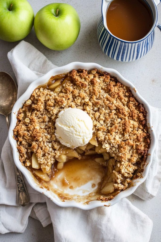 Jamie Oliver Toffee Apple Crumble