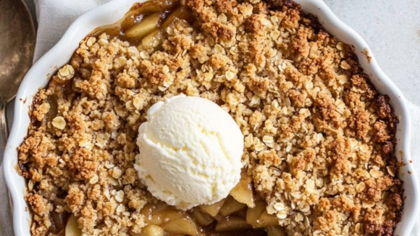 Jamie Oliver Toffee Apple Crumble