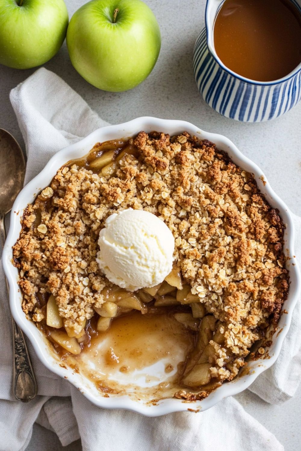 Jamie Oliver Toffee Apple Crumble