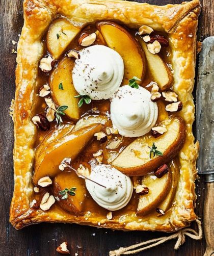 Jamie Oliver Traybaked Pear & Ginger Tarte Tatin