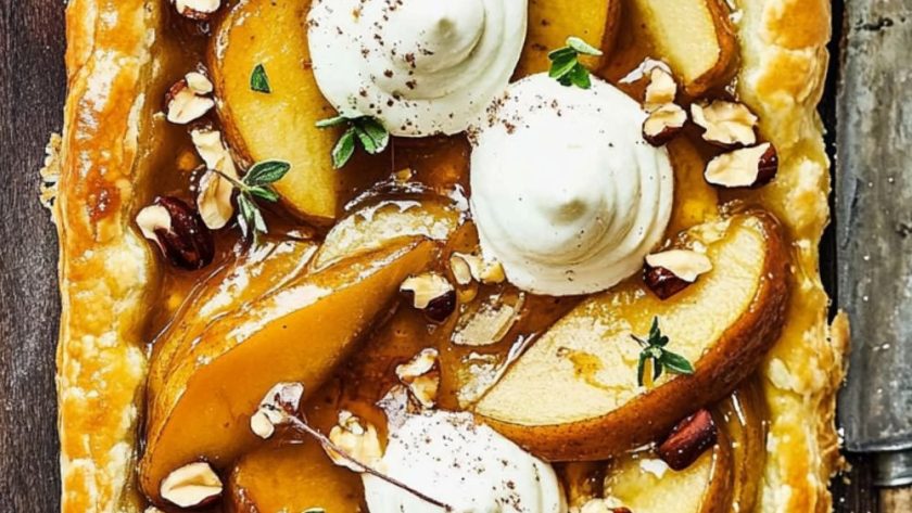 Jamie Oliver Traybaked Pear & Ginger Tarte Tatin