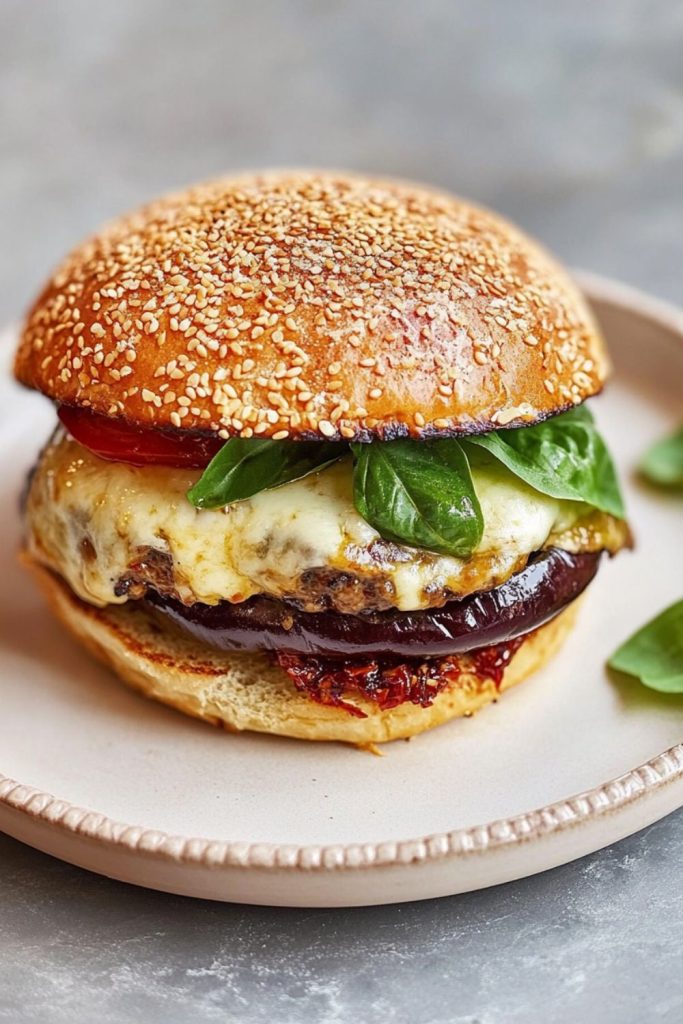 Jamie Oliver Aubergine Burger