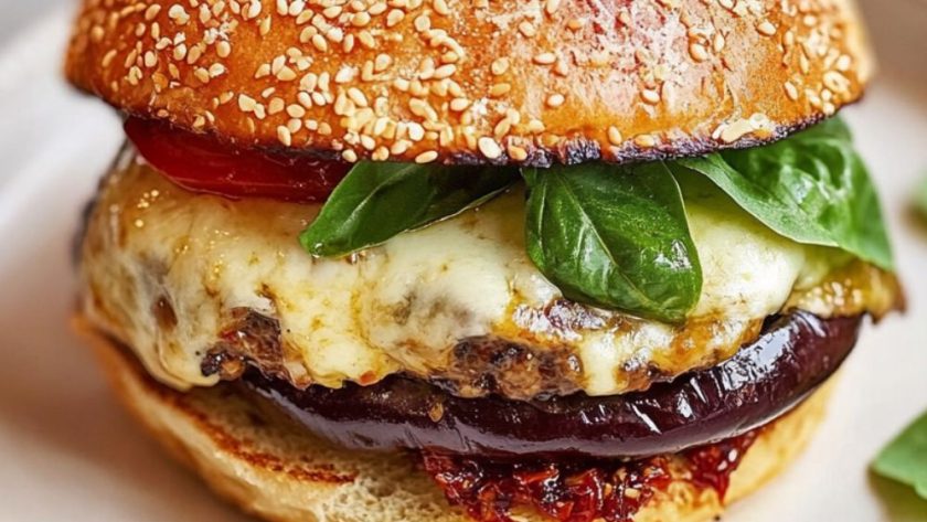 Jamie Oliver Aubergine Burger