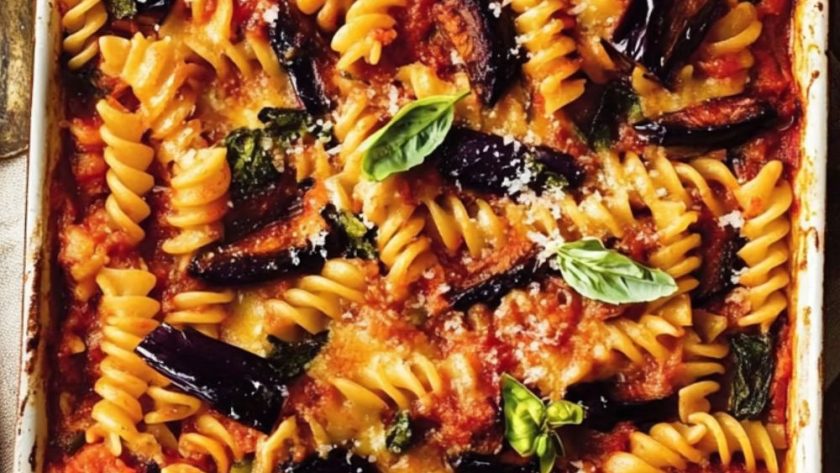 Jamie Oliver Aubergine Pasta Bake