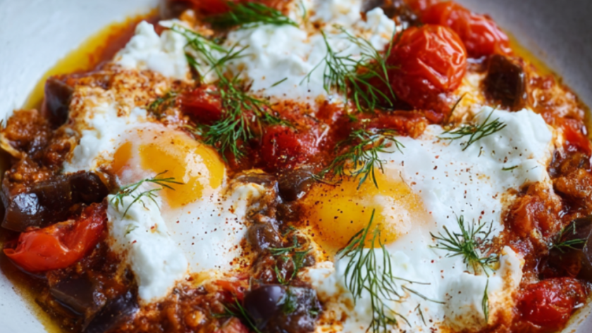 Aubergine Shakshuka Bowl Recipe