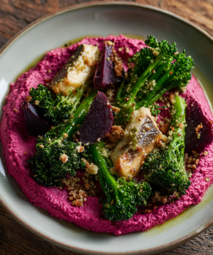 Beetroot, Broccoli & Mackerel Grain Bowl Recipe