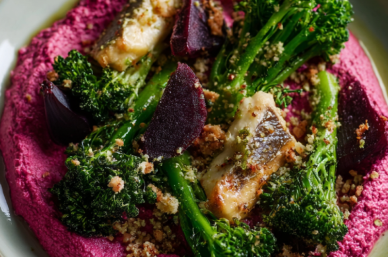 Beetroot, Broccoli & Mackerel Grain Bowl Recipe
