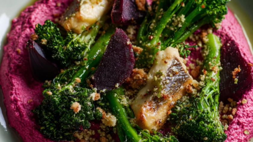Beetroot, Broccoli & Mackerel Grain Bowl Recipe