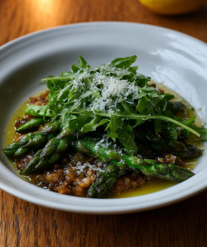 Cheat’s Mushroom & Asparagus Risotto Bowl Recipe