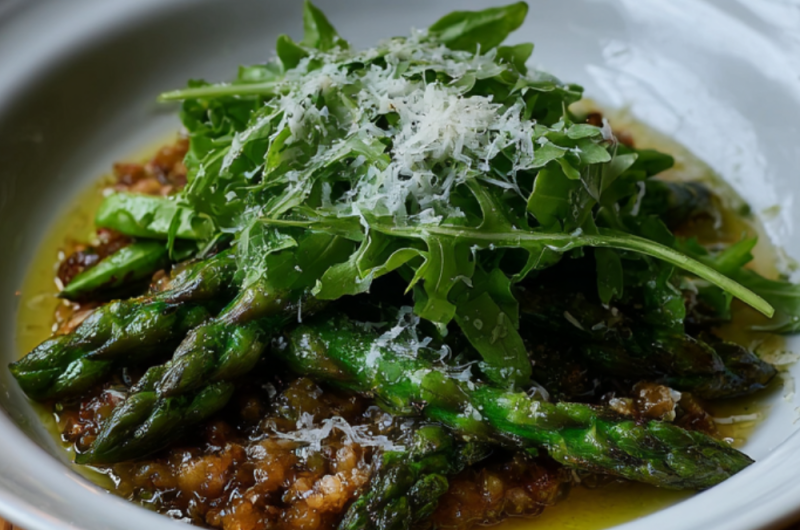 Cheat’s Mushroom & Asparagus Risotto Bowl Recipe