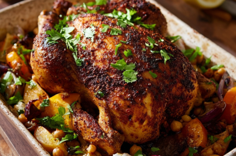 Harissa Roast Chicken Traybake Recipe