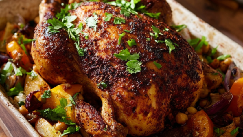 Harissa Roast Chicken Traybake Recipe
