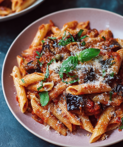 Jamie Oliver Air Fryer Sicilian Aubergine Pasta
