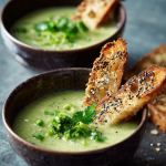 Jamie Oliver Air Fryer Broccoli Soup & Cheesy Soldiers