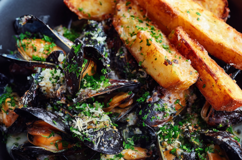 Jamie Oliver Air Fryer Creamy Garlic Mussels