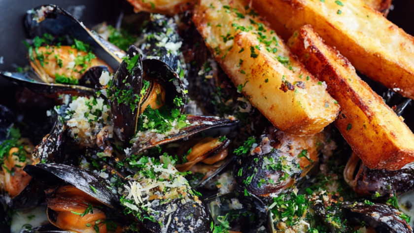 Jamie Oliver Air Fryer Creamy Garlic Mussels