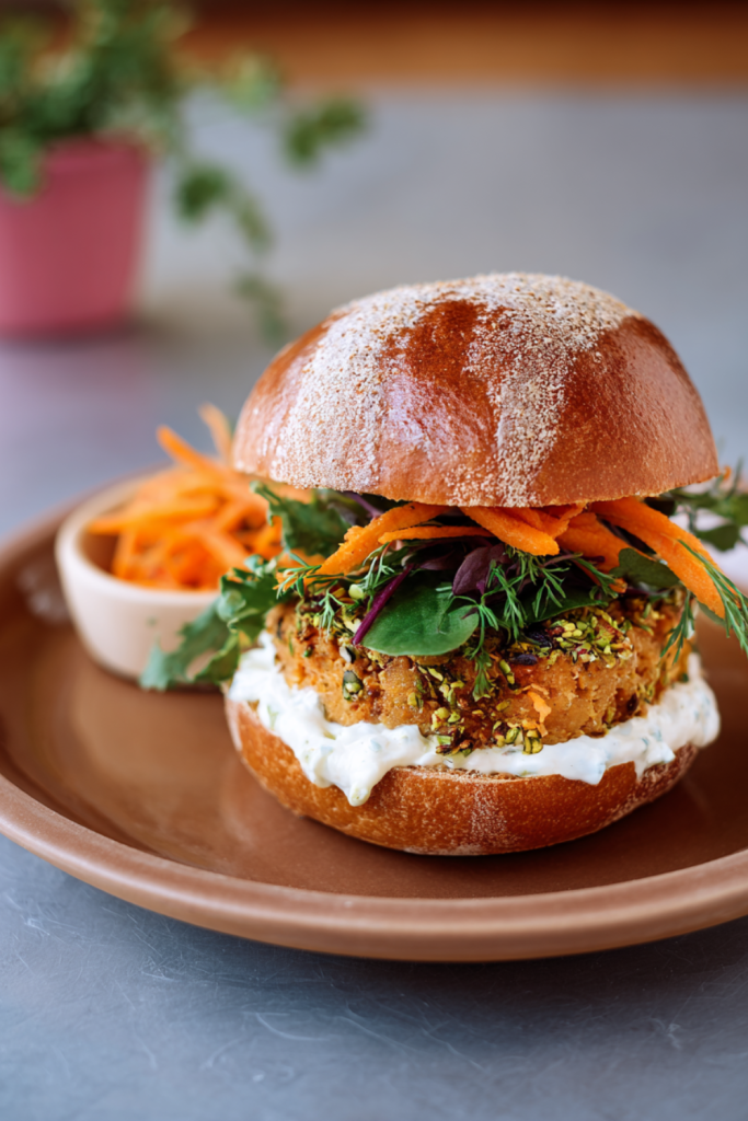 Jamie Oliver Air Fryer Falafel Burgers