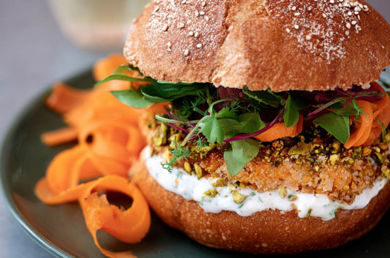 Jamie Oliver Air Fryer Falafel Burgers