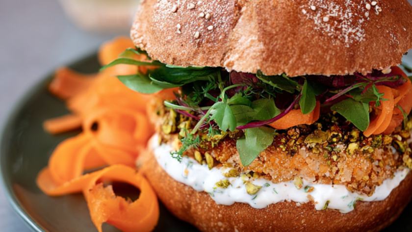Jamie Oliver Air Fryer Falafel Burgers