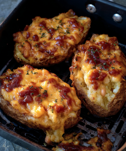 Jamie Oliver Air Fryer Loaded BBQ Bean Potato Skins
