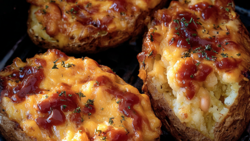 Jamie Oliver Air Fryer Loaded BBQ Bean Potato Skins