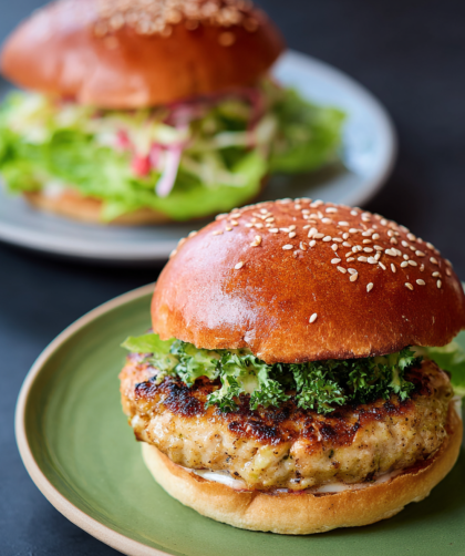 Jamie Oliver Air Fryer Sweet Chilli Prawn Burgers