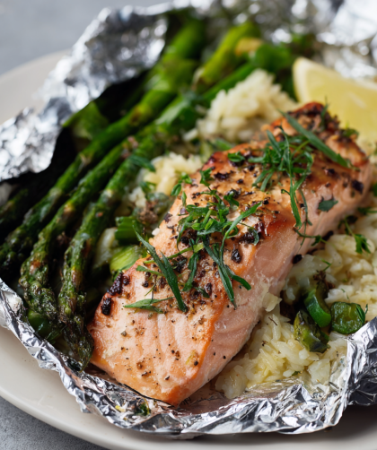 Jamie Oliver Springtime Salmon in a Bag Recipe