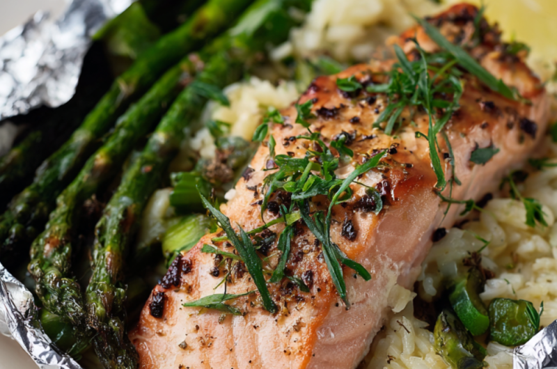 Jamie Oliver Air Fryer Springtime Salmon in a Bag