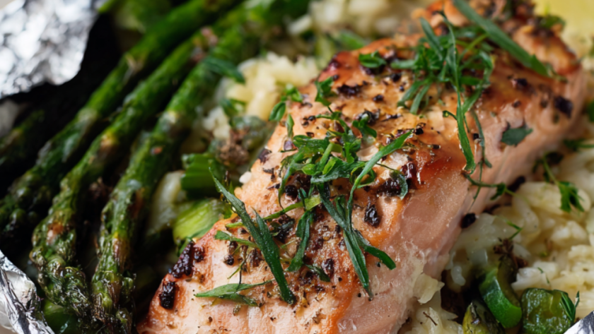 Jamie Oliver Springtime Salmon in a Bag Recipe