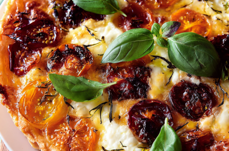 Jamie Oliver Air Fryer Tomato & Mozzarella Tart