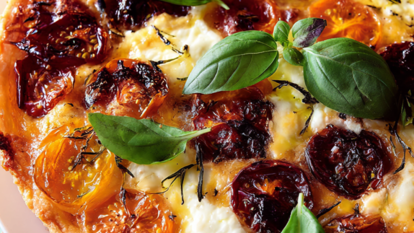 Jamie Oliver Air Fryer Tomato & Mozzarella Tart