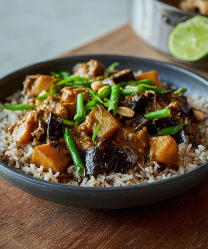 Aubergine Massaman Curry Recipe