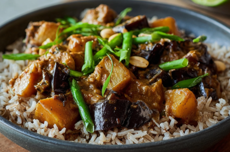 Aubergine Massaman Curry Recipe
