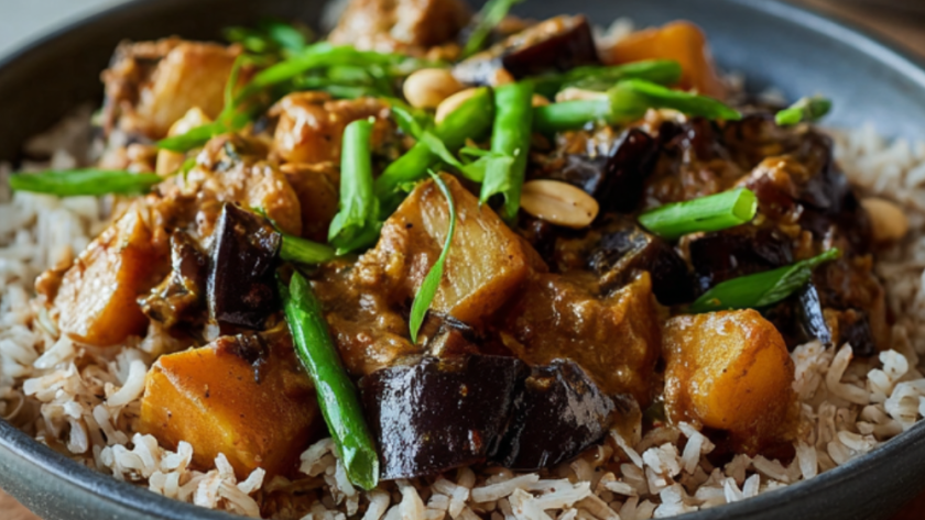 Aubergine Massaman Curry Recipe