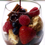 Summer Fruit With Amaretti Biscuits And Hot Chocolate Sauce Recipe