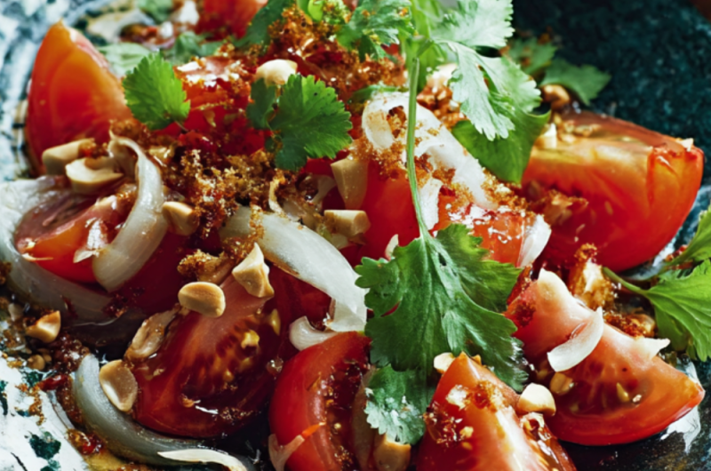 Tomato And Crunchy Peanut Salad Recipe
