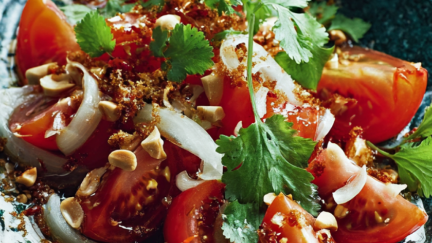 Tomato And Crunchy Peanut Salad Recipe