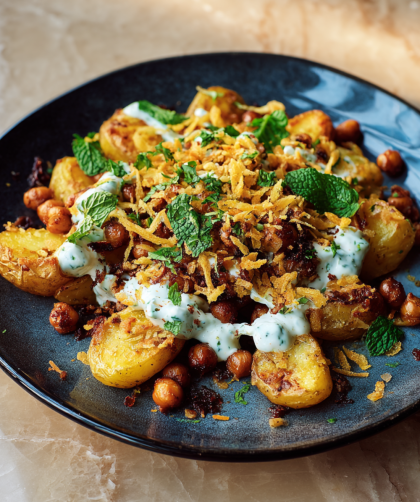 Jamie Oliver Air Fryer Spiced Potato & Chickpea Salad