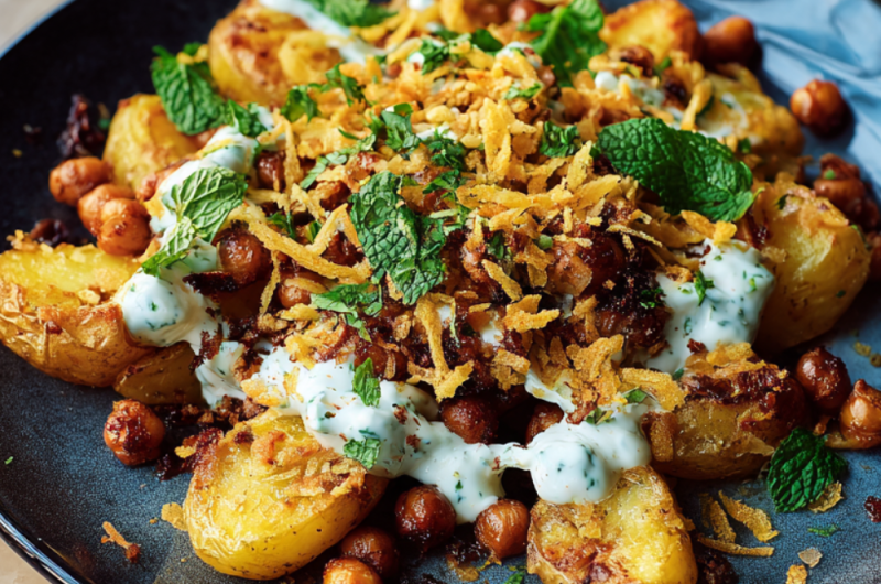 Jamie Oliver Air Fryer Spiced Potato & Chickpea Salad