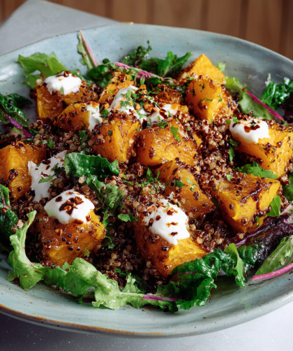 Jamie Oliver Air Fryer Squash, Grain & Mozzarella Salad
