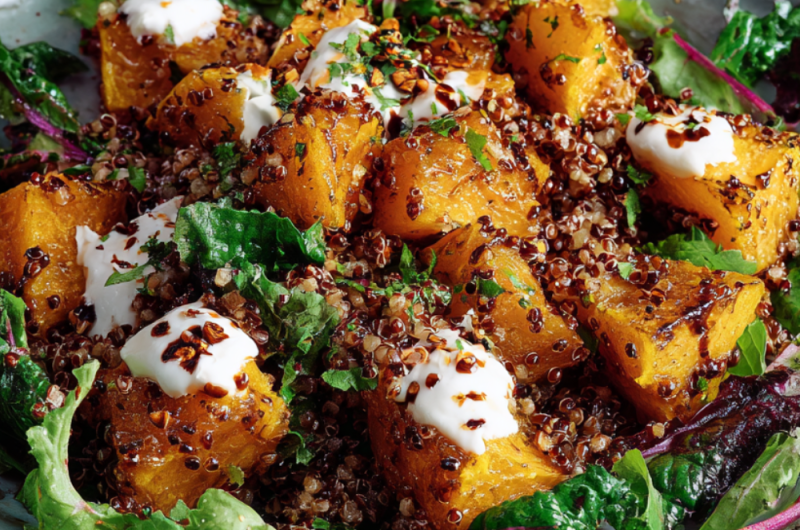 Jamie Oliver Air Fryer Squash, Grain & Mozzarella Salad
