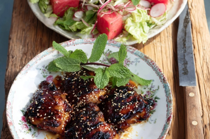 Jamie Oliver 15 Minute Meal Sticky Kicking Chicken