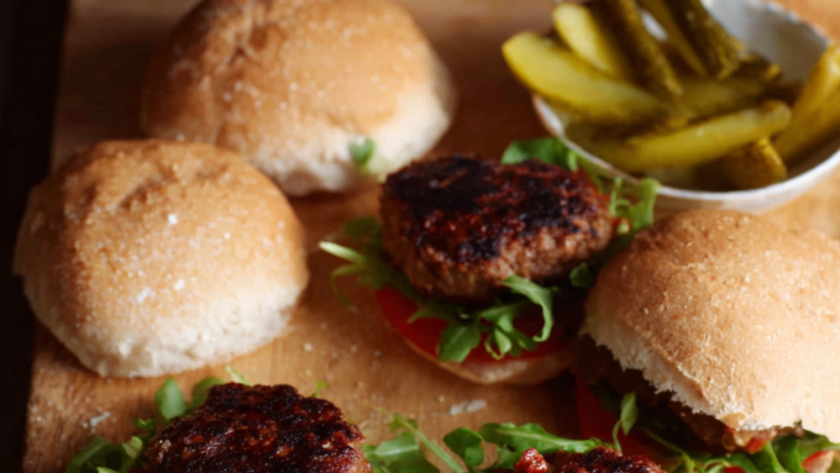 Jamie Oliver 15 Minute Meal British Burgers