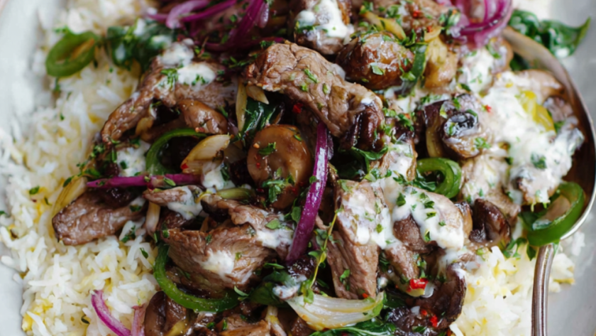 Jamie Oliver 15 Minute Meal Beef Stroganoff