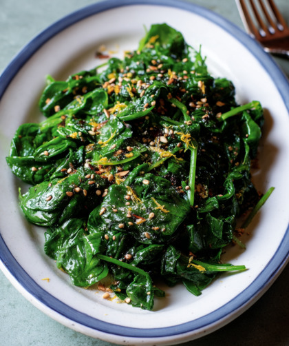 Jamie Oliver Air Fryer Dukkah Spinach