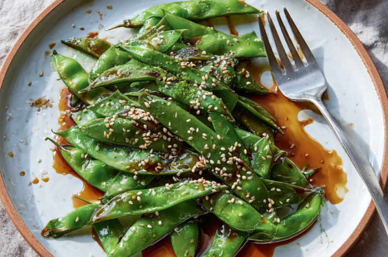 Jamie Oliver Air Fryer Sesame Mangetout